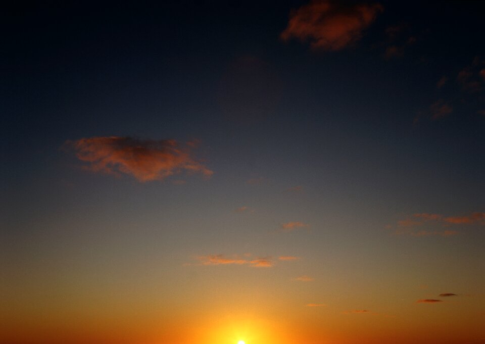 Orange evening sky orange sky