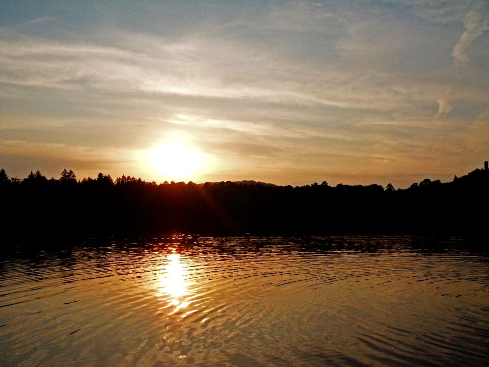 Nature sky lake