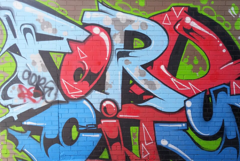 Red blue urban