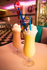 Restaurant fast food milkshakes photo