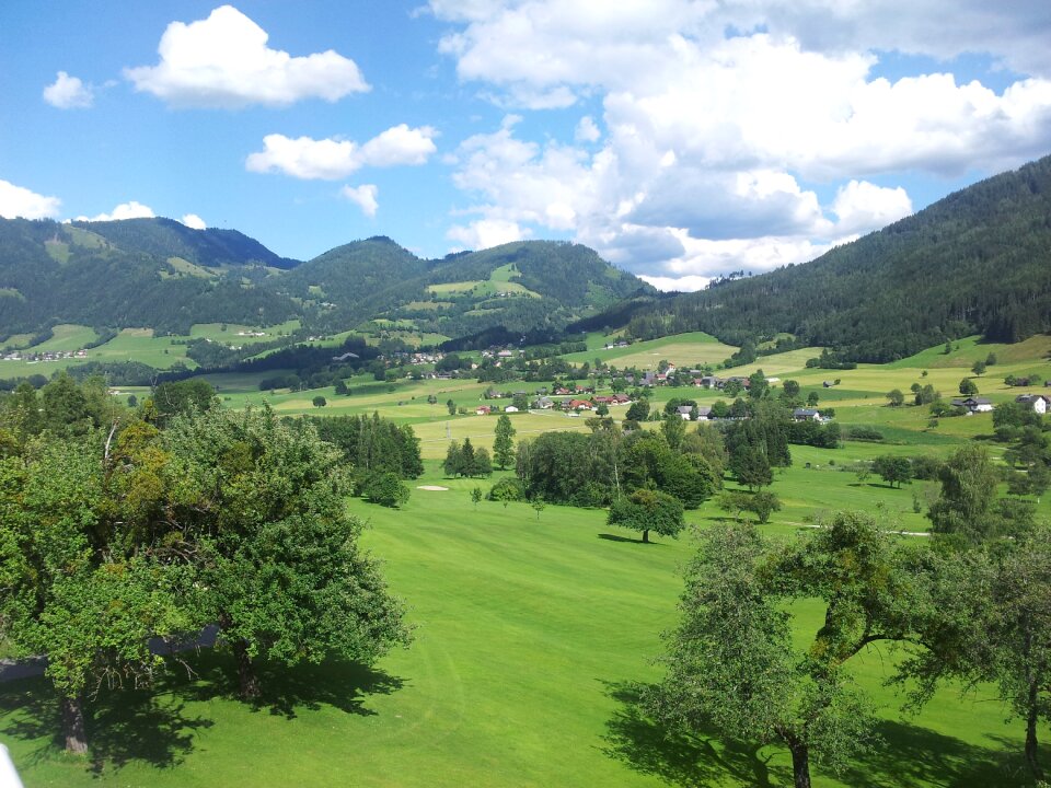 Nature alpine landscapes