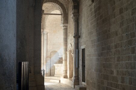 Romanesque pillar tuscany photo