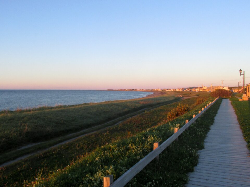 Morning evening seaside