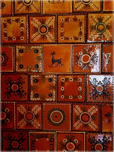 The museum decorative tiles stove photo