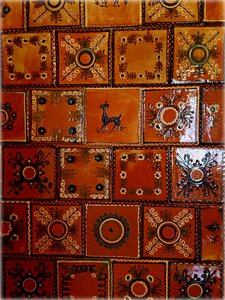The museum decorative tiles stove