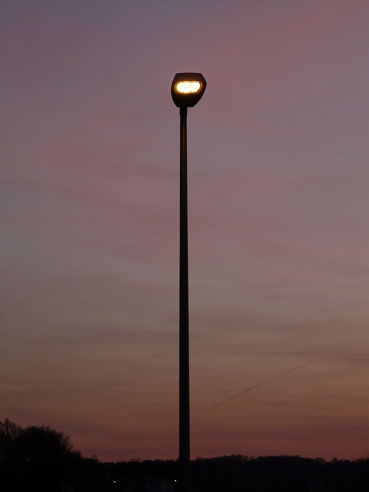 Lamp light evening photo