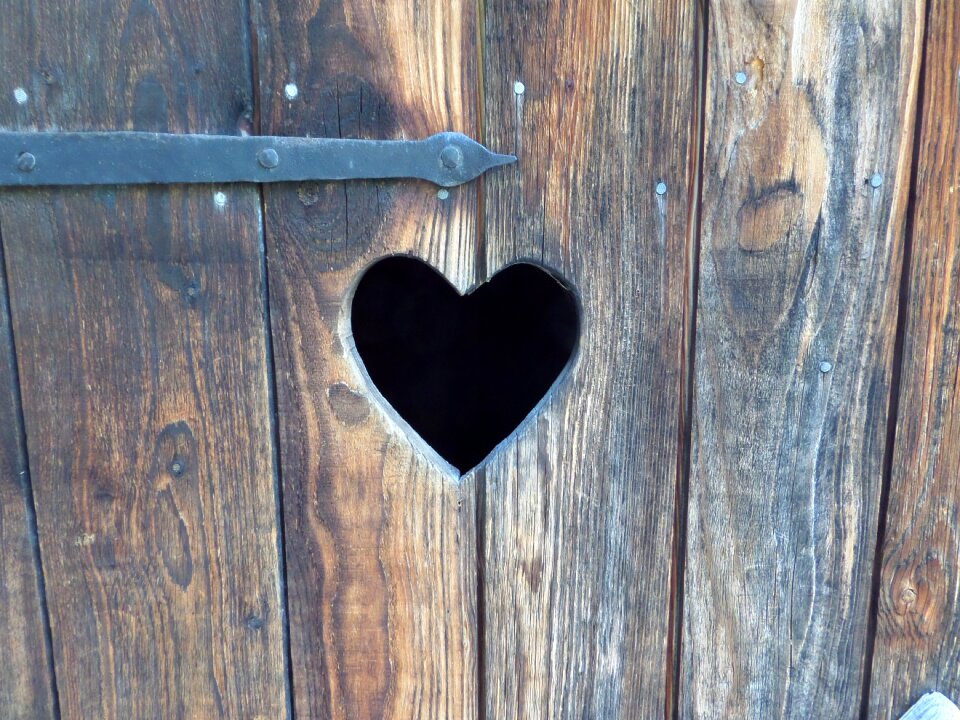 Wood door peace and quiet