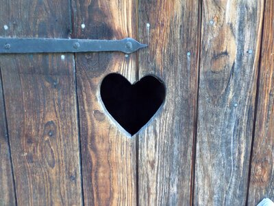 Wood door peace and quiet