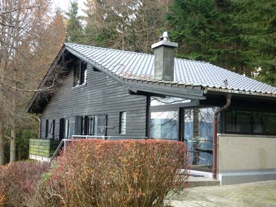 Mountain hut alm nature