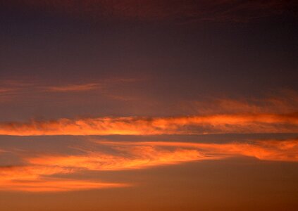 Sunset orange sky evening sky photo
