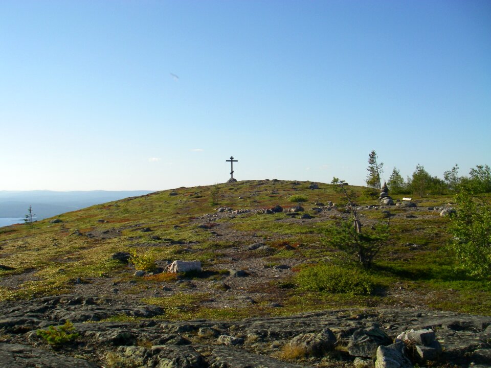 Blue sky russia cross