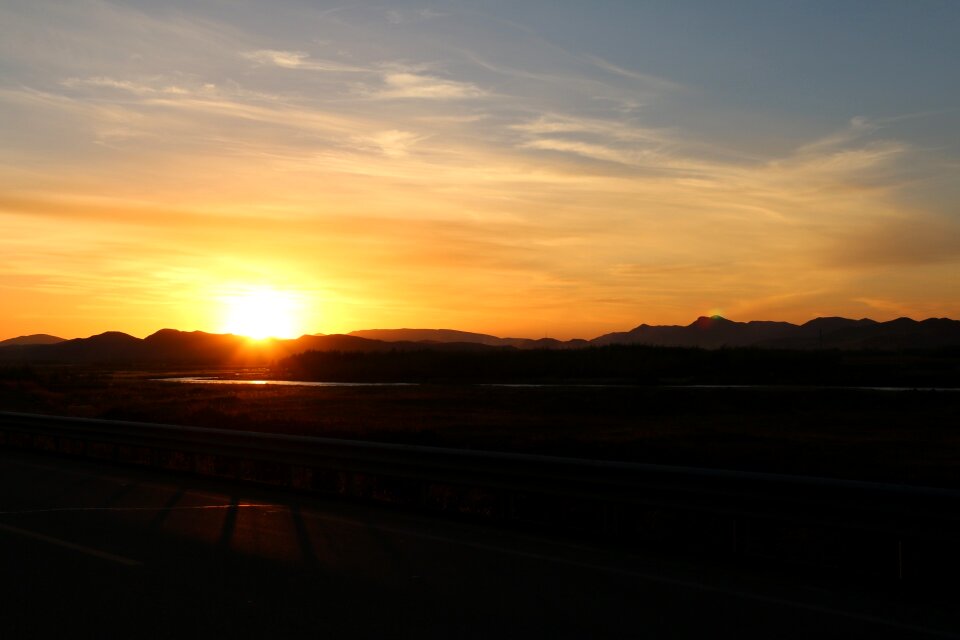 Landscape plan sunset Free photos