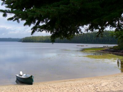 Boat canoe landscape