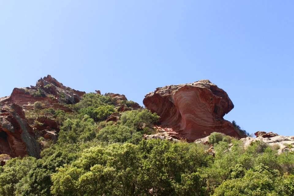 Geological structures landscape red sandstone