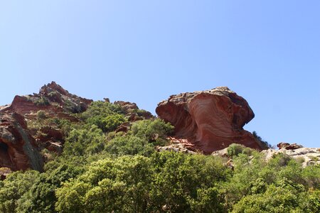 Geological structures landscape red sandstone