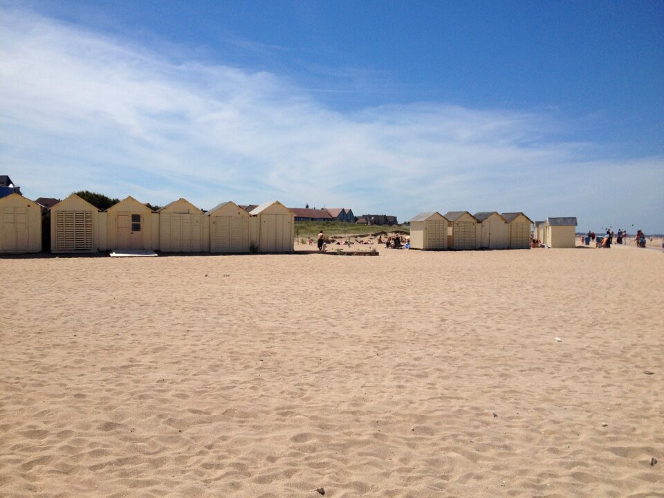 Summer blue sandy beach