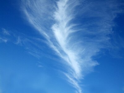 Blue cloudscape cloud formation photo