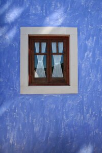 Window blue house