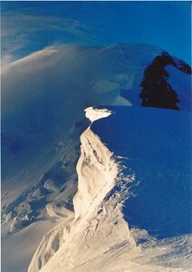 High mountains chamonix ice