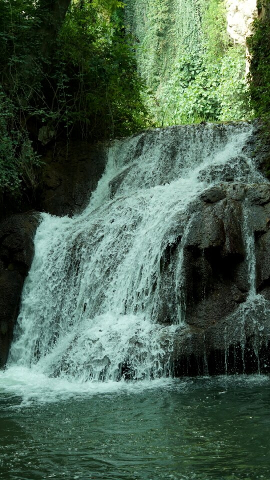 Landscape nature river stone monastery