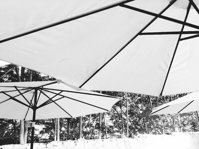 Black and white outdoor relax