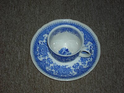 Antique blue cup