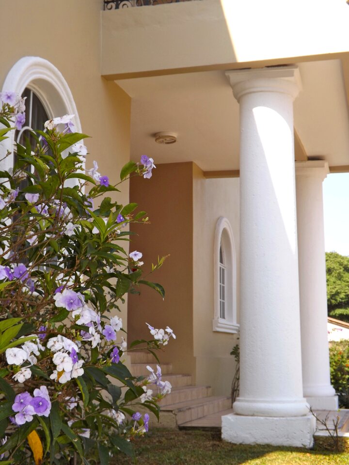 Porch columns villa