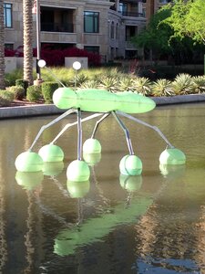 Modern modern art fountain