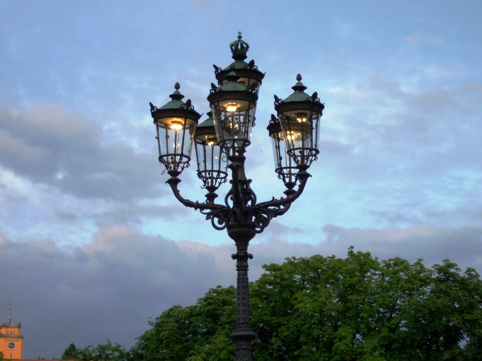 Lantern light street lamp photo