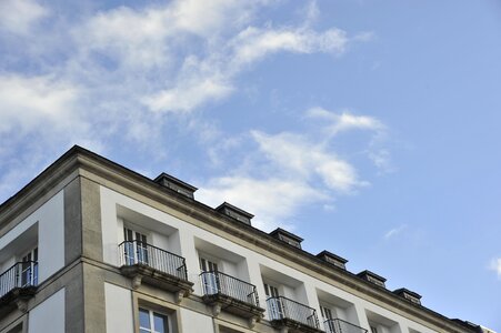 Architecture light blue