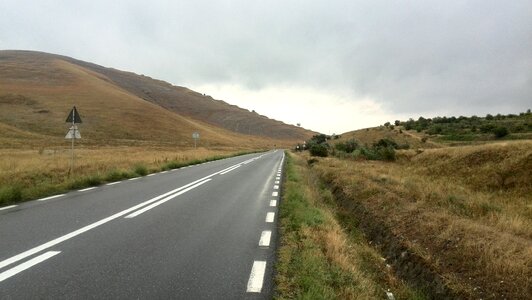 Countryside drive mountains