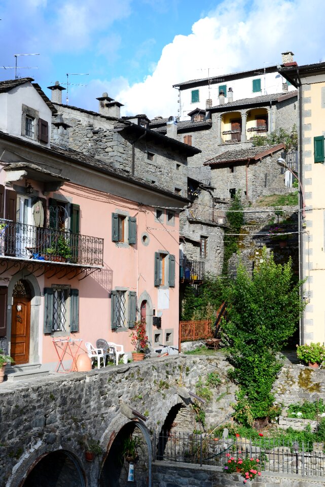 Old village middle ages village
