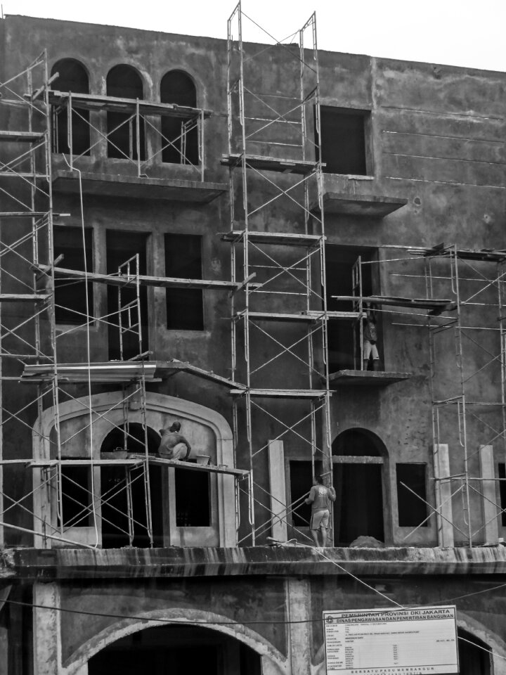 Site building under construction construction site