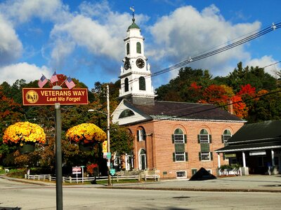 New hampshire summer church photo