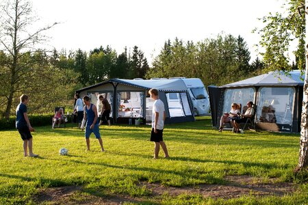Camping holiday outdoor