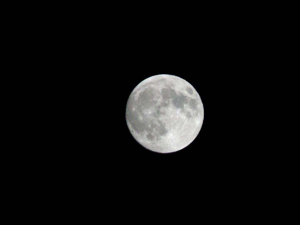 Moon full moon the night sky