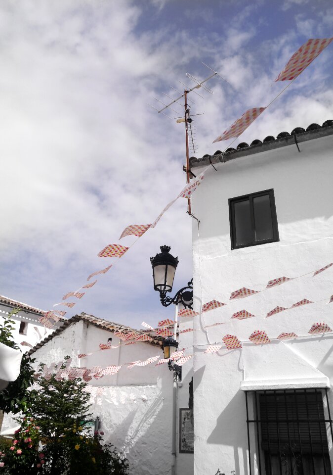 Village festival sky
