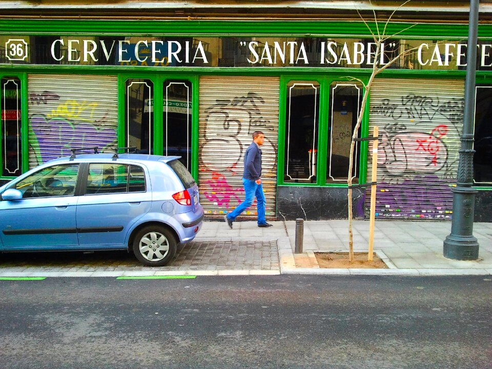 Street graffiti coffee