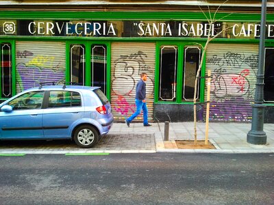 Street graffiti coffee