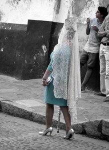 Woman lace festival