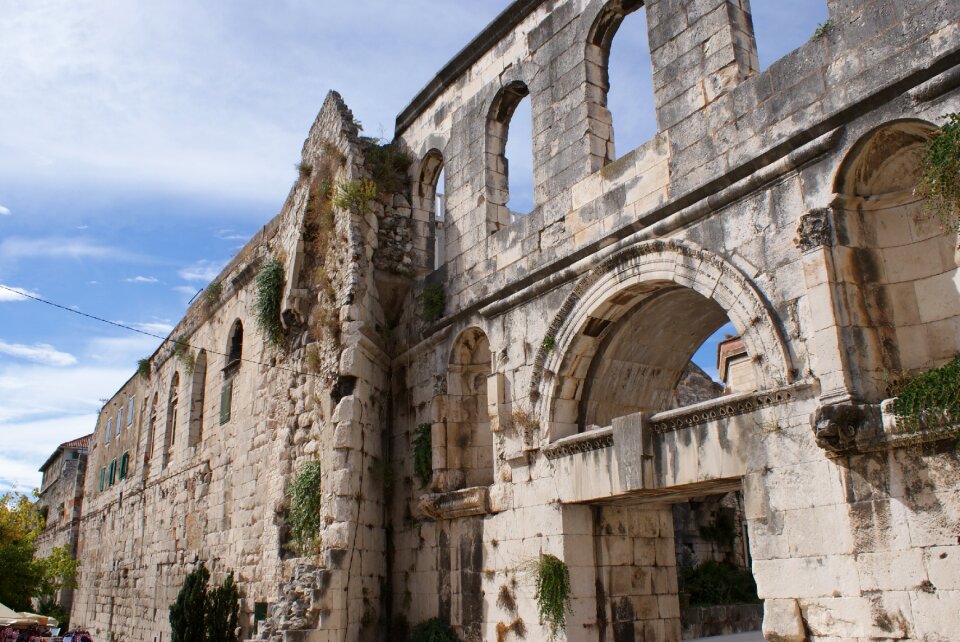 The ruins of the the old town monuments
