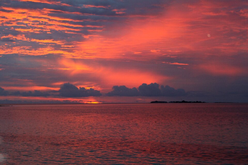 Afterglow mood beach photo