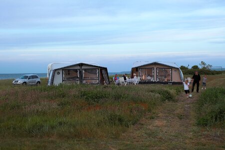 Camping for tent caravan photo