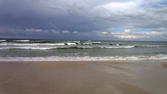 The baltic sea the coast poland
