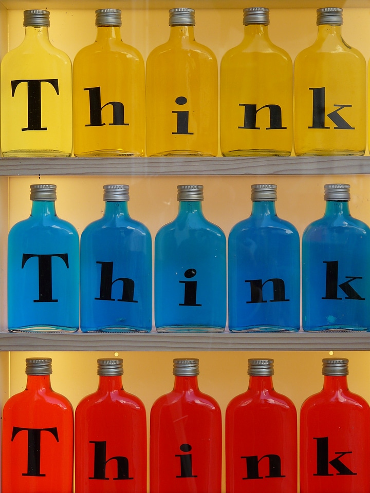 Think yellow blue