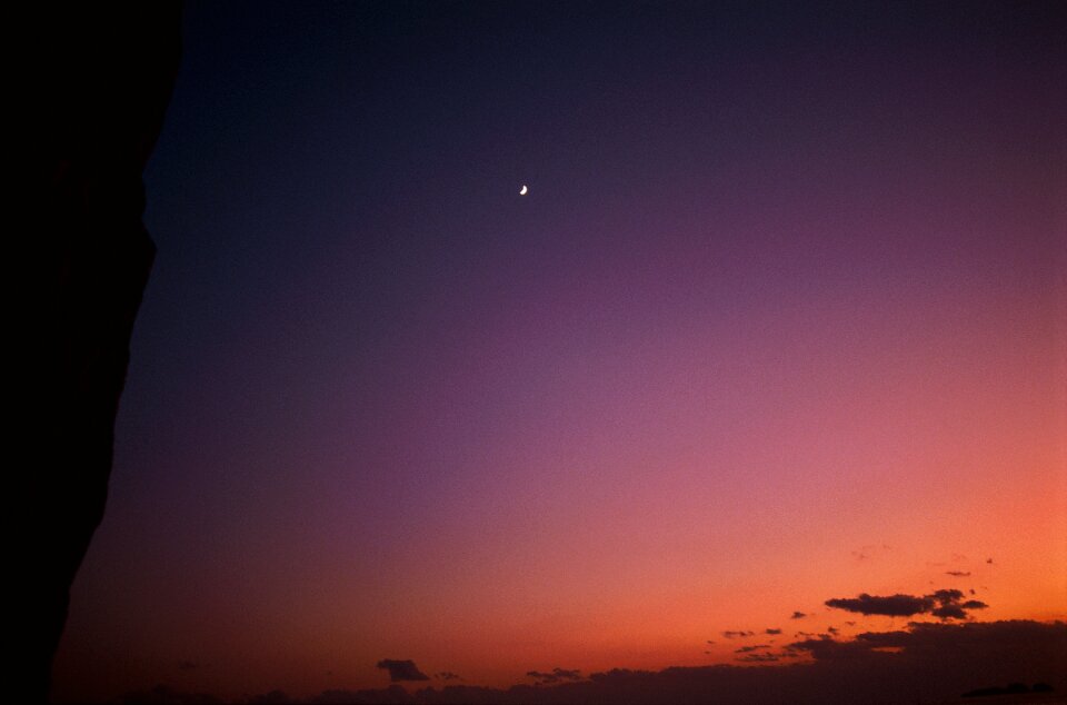 Pink sky evening sky