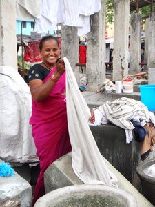 Woman clothes laundry