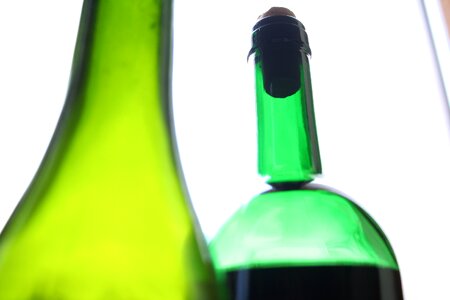 The bottle green green glass