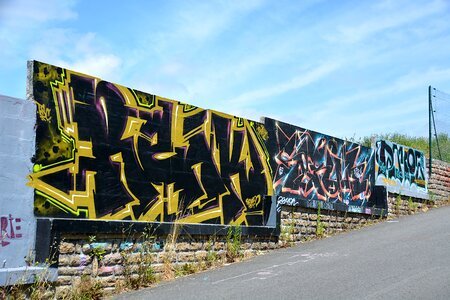 Graffiti street city photo