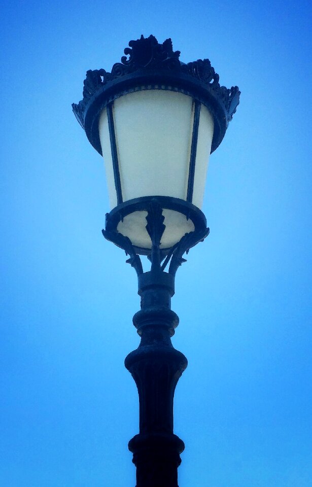 Street lamp sky light photo